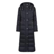 Zwarte Parka met Afneembare Capuchon Moose Knuckles , Black , Dames