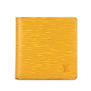 Pre-owned Leather wallets Louis Vuitton Vintage , Yellow , Dames