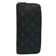 Pre-owned Canvas wallets Louis Vuitton Vintage , Black , Dames