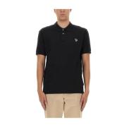 Polo Shirt met Zebra Patch, Regular Fit PS By Paul Smith , Black , Her...