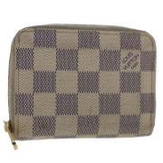 Pre-owned Canvas wallets Louis Vuitton Vintage , Beige , Dames