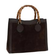 Pre-owned Suede gucci-bags Gucci Vintage , Brown , Dames