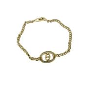 Pre-owned Metal bracelets Dior Vintage , Yellow , Dames