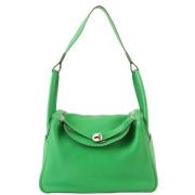 Pre-owned Canvas shoulder-bags Hermès Vintage , Green , Dames