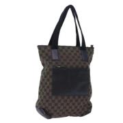 Pre-owned Canvas gucci-bags Gucci Vintage , Brown , Dames