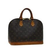 Pre-owned Canvas handbags Louis Vuitton Vintage , Brown , Dames