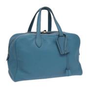 Pre-owned Leather handbags Hermès Vintage , Blue , Dames