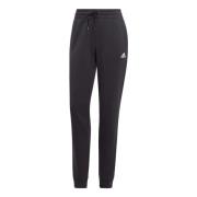 Zwarte Franse Terry Joggingbroek met Boorden Adidas , Black , Dames