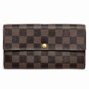 Pre-owned Canvas wallets Louis Vuitton Vintage , Brown , Dames