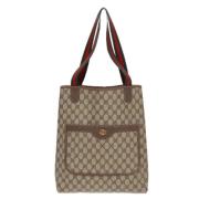 Pre-owned Leather gucci-bags Gucci Vintage , Beige , Dames