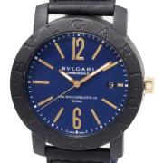 Pre-owned Fabric watches Bvlgari Vintage , Blue , Heren