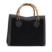 Pre-owned Suede handbags Gucci Vintage , Black , Dames