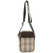 Pre-owned Canvas shoulder-bags Burberry Vintage , Beige , Dames