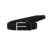 Suède riem voor heren Giorgio , Black , Heren