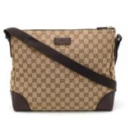 Pre-owned Canvas crossbody-bags Gucci Vintage , Beige , Dames