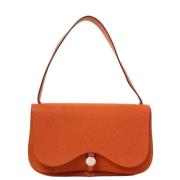 Pre-owned Fabric handbags Hermès Vintage , Orange , Dames