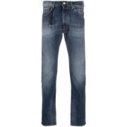 Slim-fit Blauwe Jeans Incotex , Blue , Heren