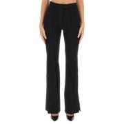 Slim Fit Wijde Broek Helmut Lang , Black , Dames