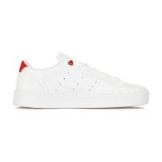 Stijlvolle lage schoen in Cloud White/Scarlet/Zwart Adidas , White , D...