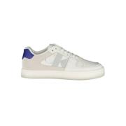 Witte Polyester Sneakers met Contrastdetails Calvin Klein , White , He...