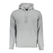 Grijze Katoenen Hoodie Reflecterende Print Calvin Klein , Gray , Heren