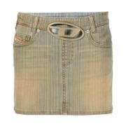 Denim Minirok - De-Ron-Fsd Diesel , Blue , Dames