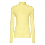 Gele Coltrui Trui Stijlvol Gezellig Pinko , Yellow , Dames