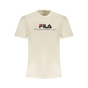 Casual katoenen T-shirt in beige Fila , Beige , Heren