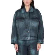 Tie Dye Denim Jack Stella McCartney , Blue , Dames