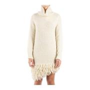 Ivoor Gebreide Jurk Meloe Isabel Marant , White , Dames