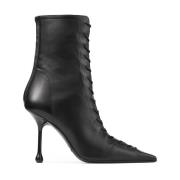 Zwarte enkellaarsjes met hak voor vrouwen Jimmy Choo , Black , Dames