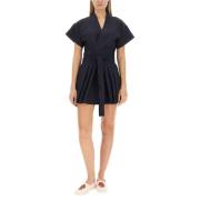 Wollen Wrap Kimono Jurk Kenzo , Blue , Dames