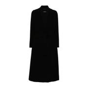 Zwarte Wollen Ceintuur Wikkeljas Max Mara , Black , Dames