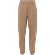 Beige Katoenmix Jersey Sweatpants Max Mara , Beige , Dames