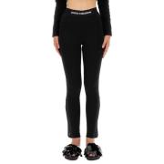 Logo Leggings voor Vrouwen Paco Rabanne , Black , Dames