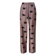 Lippenprint Taupe Broek Stella McCartney , Brown , Dames