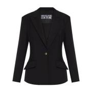 Zwarte blazer voor vrouwen Versace Jeans Couture , Black , Dames