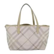 Pre-owned Leather shoulder-bags Burberry Vintage , Gray , Dames