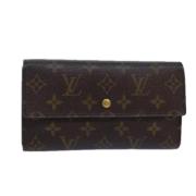 Pre-owned Canvas wallets Louis Vuitton Vintage , Brown , Dames