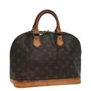 Pre-owned Canvas handbags Louis Vuitton Vintage , Brown , Dames