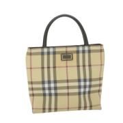 Pre-owned Leather burberry-bags Burberry Vintage , Beige , Dames