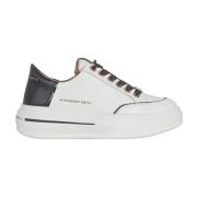 Stijlvolle Sneakers in Wit en Zwart Alexander Smith , White , Dames