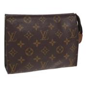 Pre-owned Canvas pouches Louis Vuitton Vintage , Brown , Dames