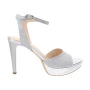 Glitter hoge hakken schoenen voor vrouwen Nerogiardini , Gray , Dames