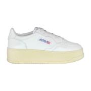 Platform Sneakers - Stijlvol en Trendy Autry , White , Dames