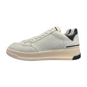 Lage Leren/Suède Sneakers Ghoud , White , Heren