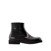 Zwarte leren enkellaarzen voor mannen MM6 Maison Margiela , Black , He...