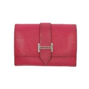 Pre-owned Leather clutches Hermès Vintage , Pink , Dames