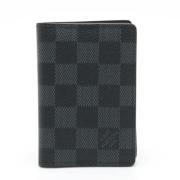 Pre-owned Canvas wallets Louis Vuitton Vintage , Black , Heren