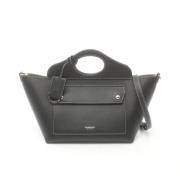 Pre-owned Leather totes Burberry Vintage , Black , Dames